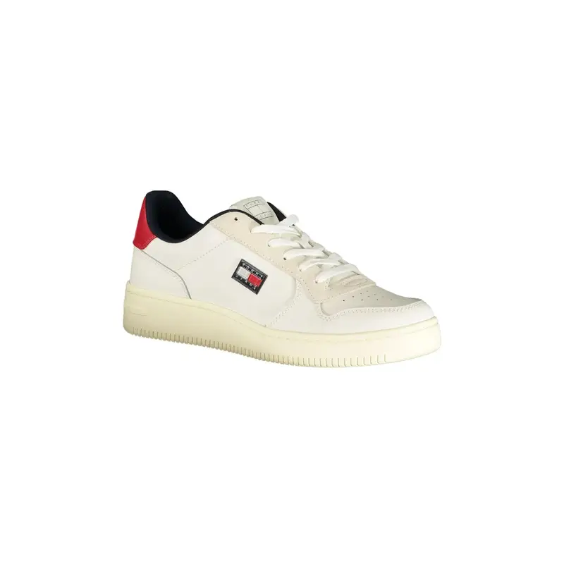 Sneakers Uomo Bianche Dettagli a Contrasto Bianco miniatura 2
