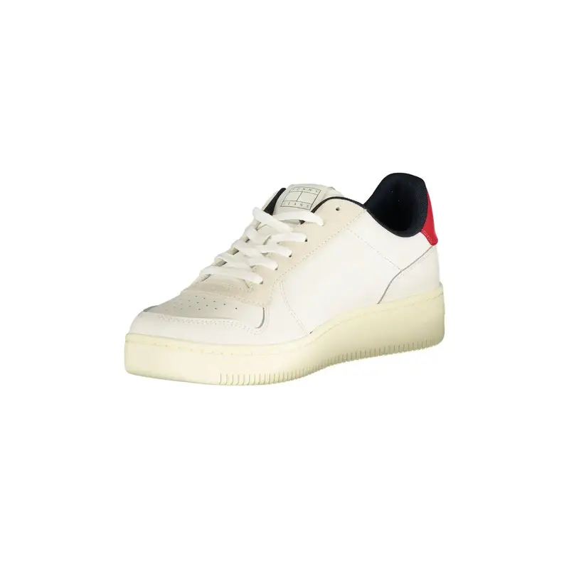 Sneakers Uomo Bianche Dettagli a Contrasto Bianco miniatura 3