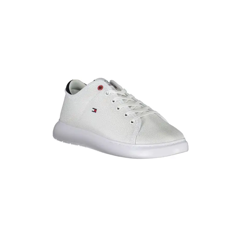 Sneakers Uomo Bianche Dettagli a Contrasto Logo Bianco miniatura 2