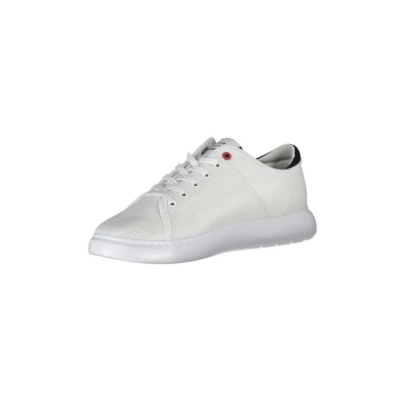 Sneakers Uomo Bianche Dettagli a Contrasto Logo Bianco miniatura 3
