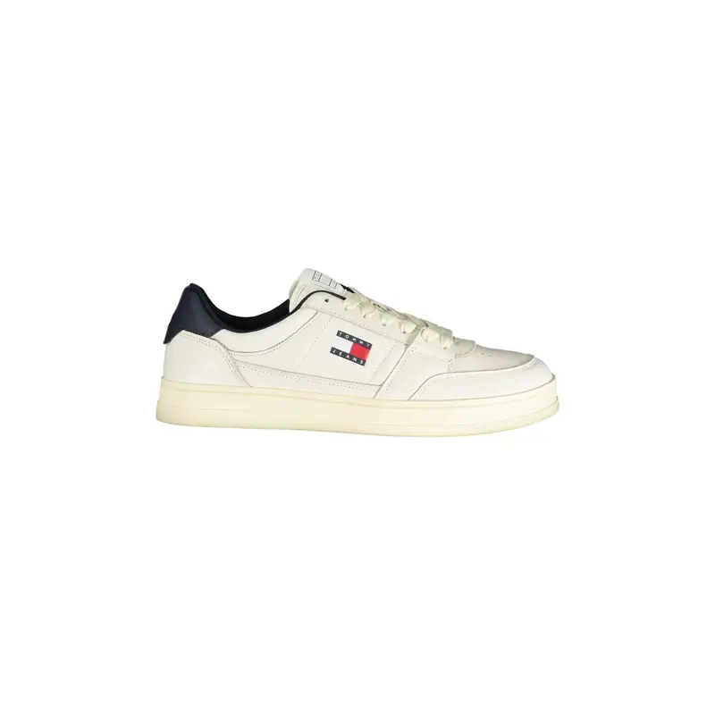 Sneakers Uomo Bianche Stampa Logo Bianco