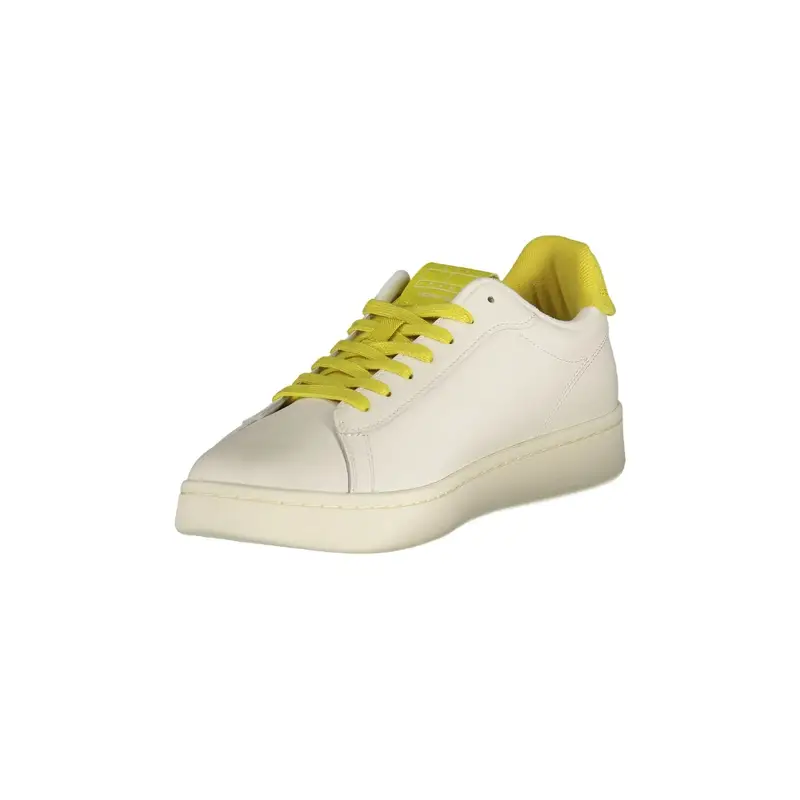 Sneakers Uomo Bianche Stampa Logo Bianco miniatura 3