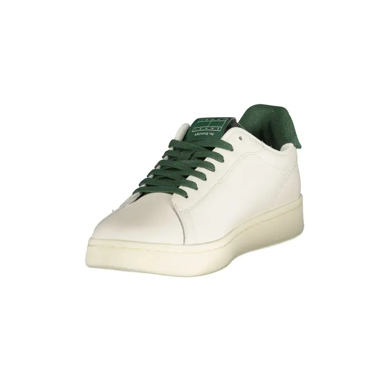 Sneakers Uomo Bianche Stampa Logo Bianco miniatura 3