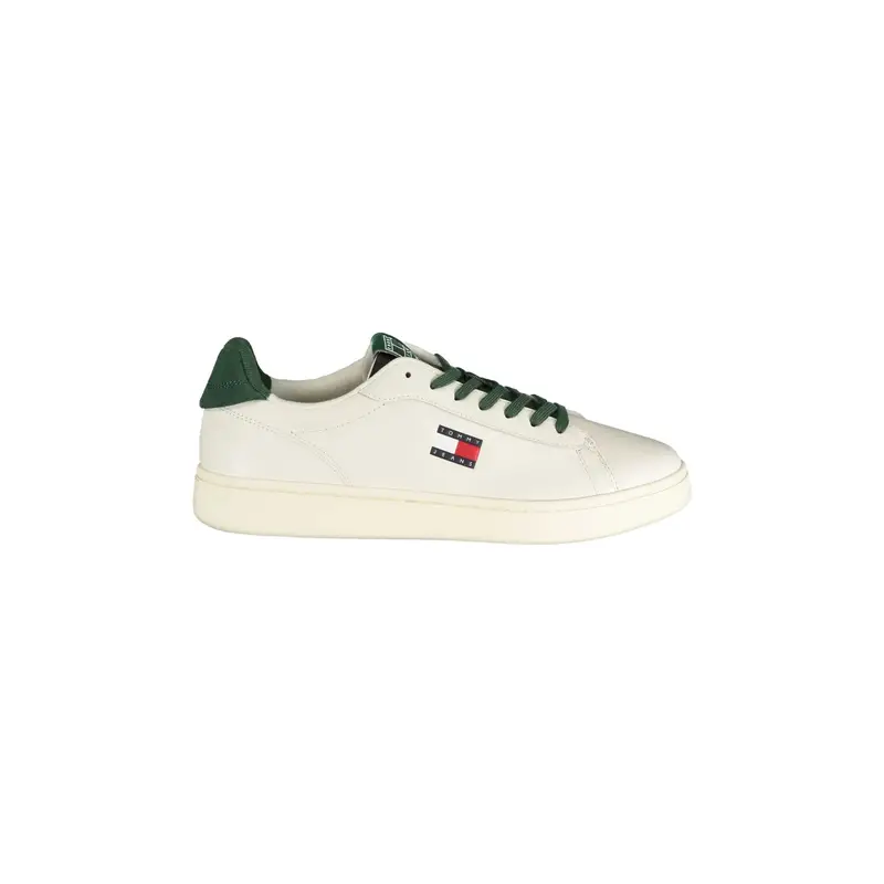 Sneakers Uomo Bianche Stampa Logo Bianco