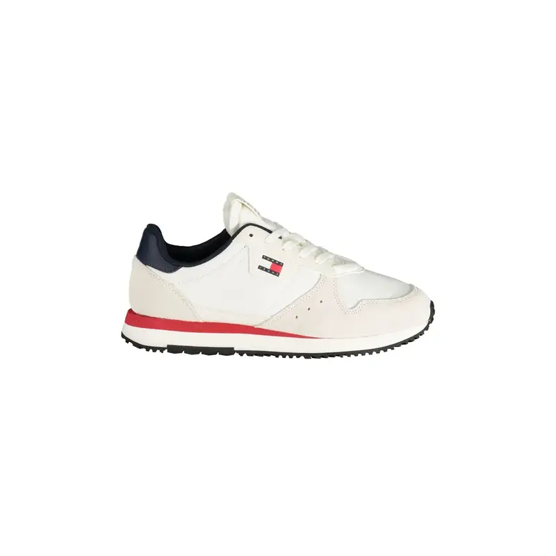 Sneakers Uomo Bianche Stampa Logo Bianco