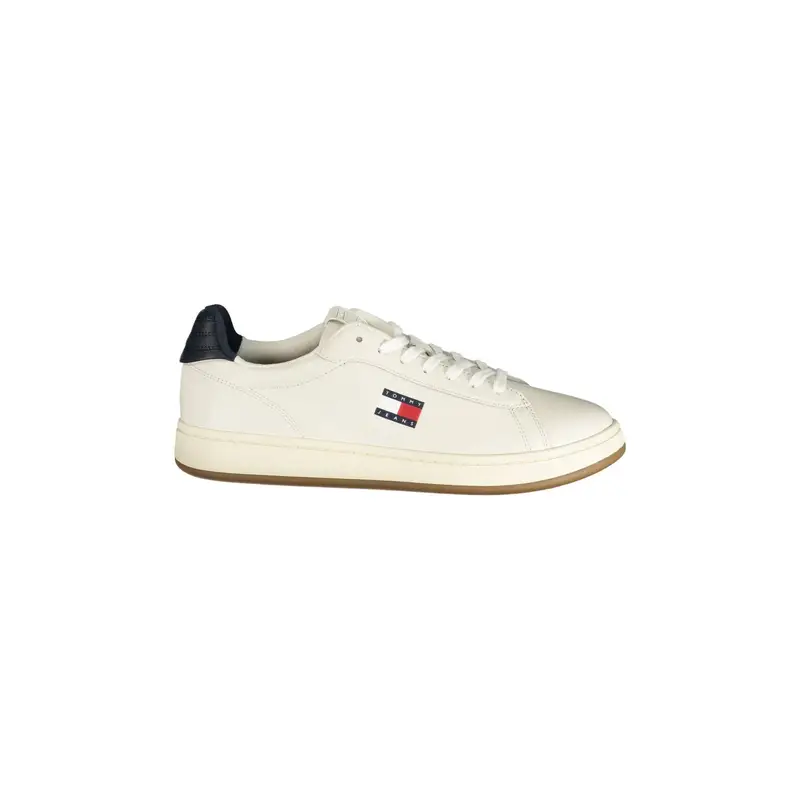 Sneakers Uomo Bianche Stampa Logo Bianco