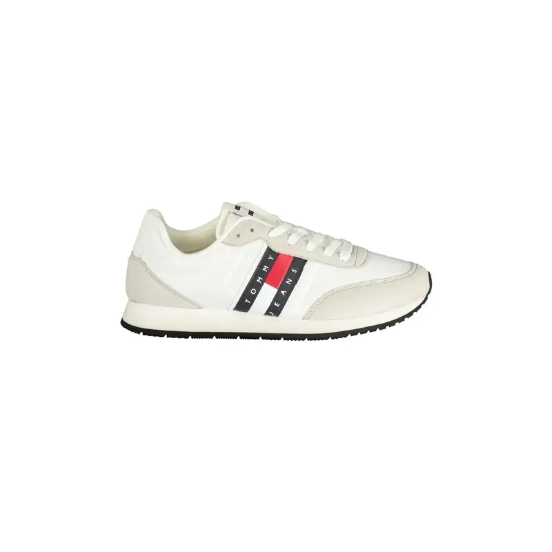 Sneakers Uomo Bianche Stampa Logo Bianco