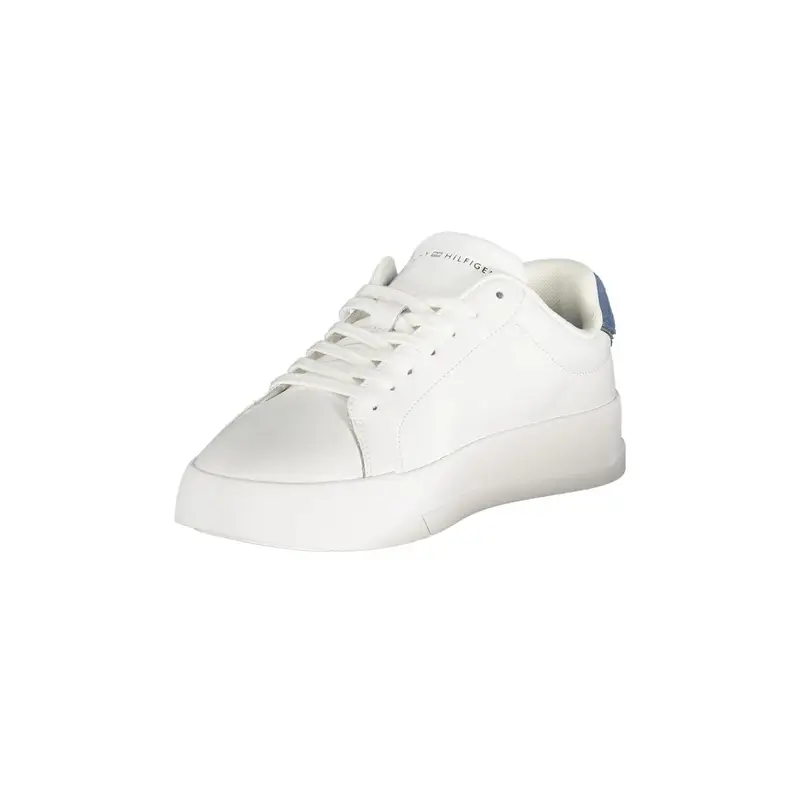 Sneakers Uomo Bianche Stampa Logo Bianco miniatura 3