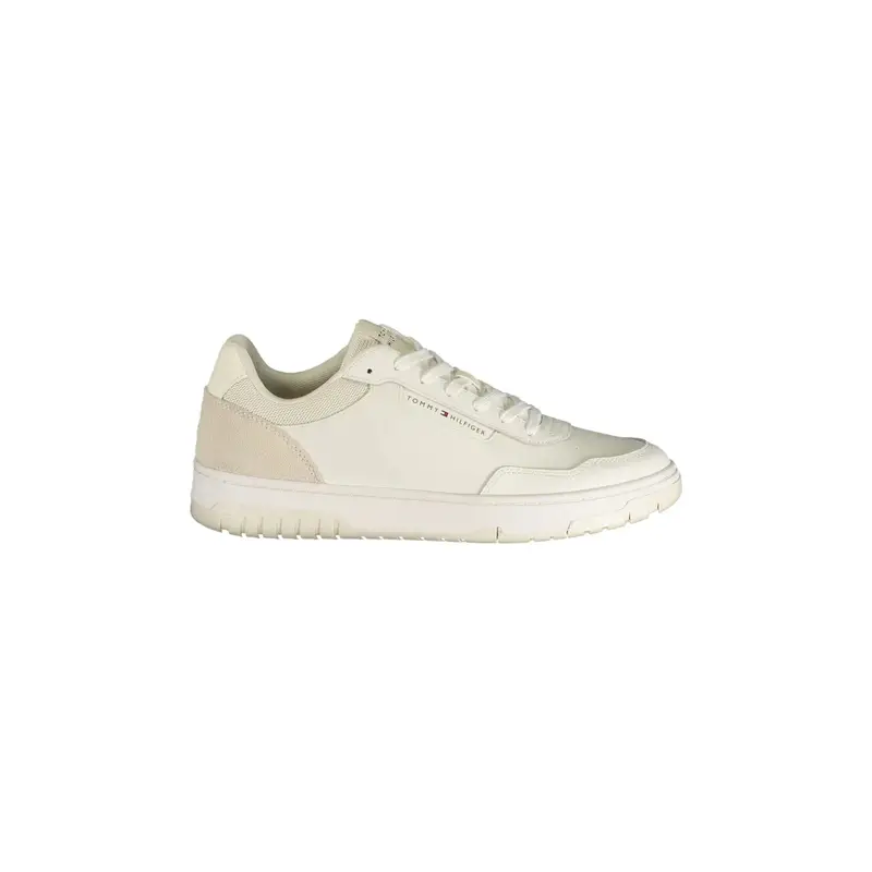 Sneakers Uomo Bianche Stampa Logo Bianco