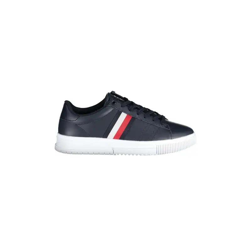 Sneakers Uomo Blu Dettagli a Contrasto