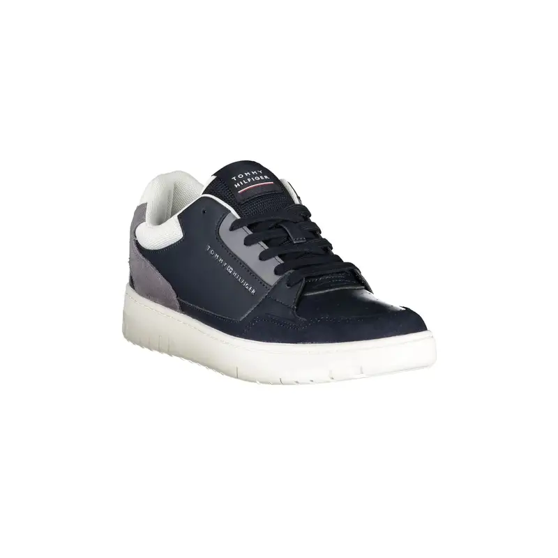 Sneakers Uomo Blu Stampa Logo miniatura 2
