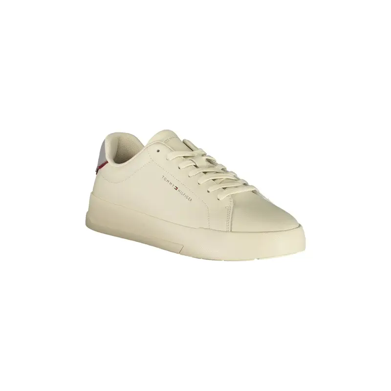 Sneakers Uomo con Dettagli in Grigio e Logo Beige miniatura 2