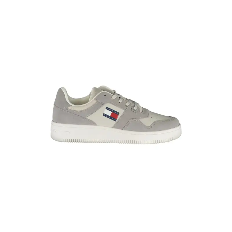 Tommy Hilfiger Sneakers Uomo Grigie con Stampa Logo