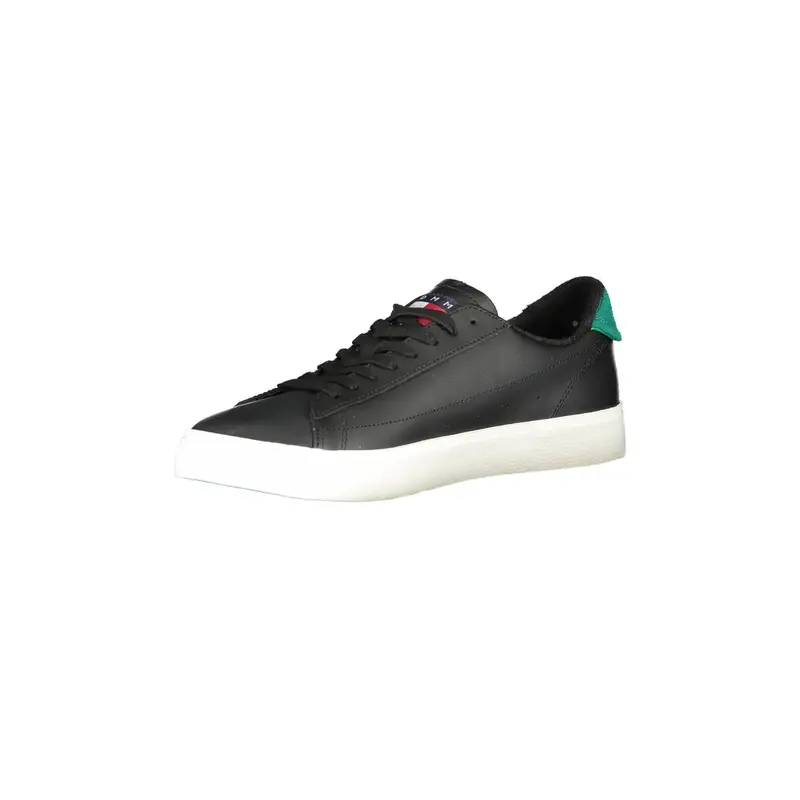 Sneakers Uomo Nere Dettagli a Contrasto Logo Nero miniatura 3