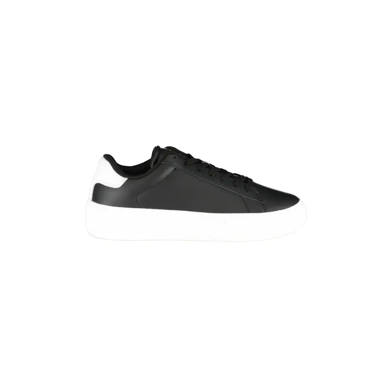 Sneakers Uomo Nere Stampa Logo Nero