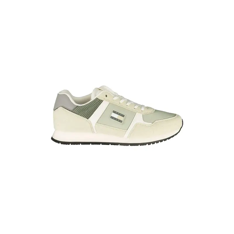 Sneakers Uomo Verdi con Lacci e Dettagli a Contrasto Verde