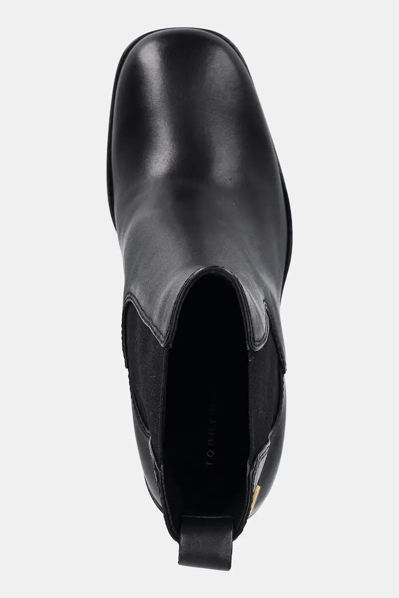 stivaletti alla caviglia in pelle SQUARE TOE CHELSEA HIGH BLOCK HL donna colore nero FW0FW08844 miniatura 4