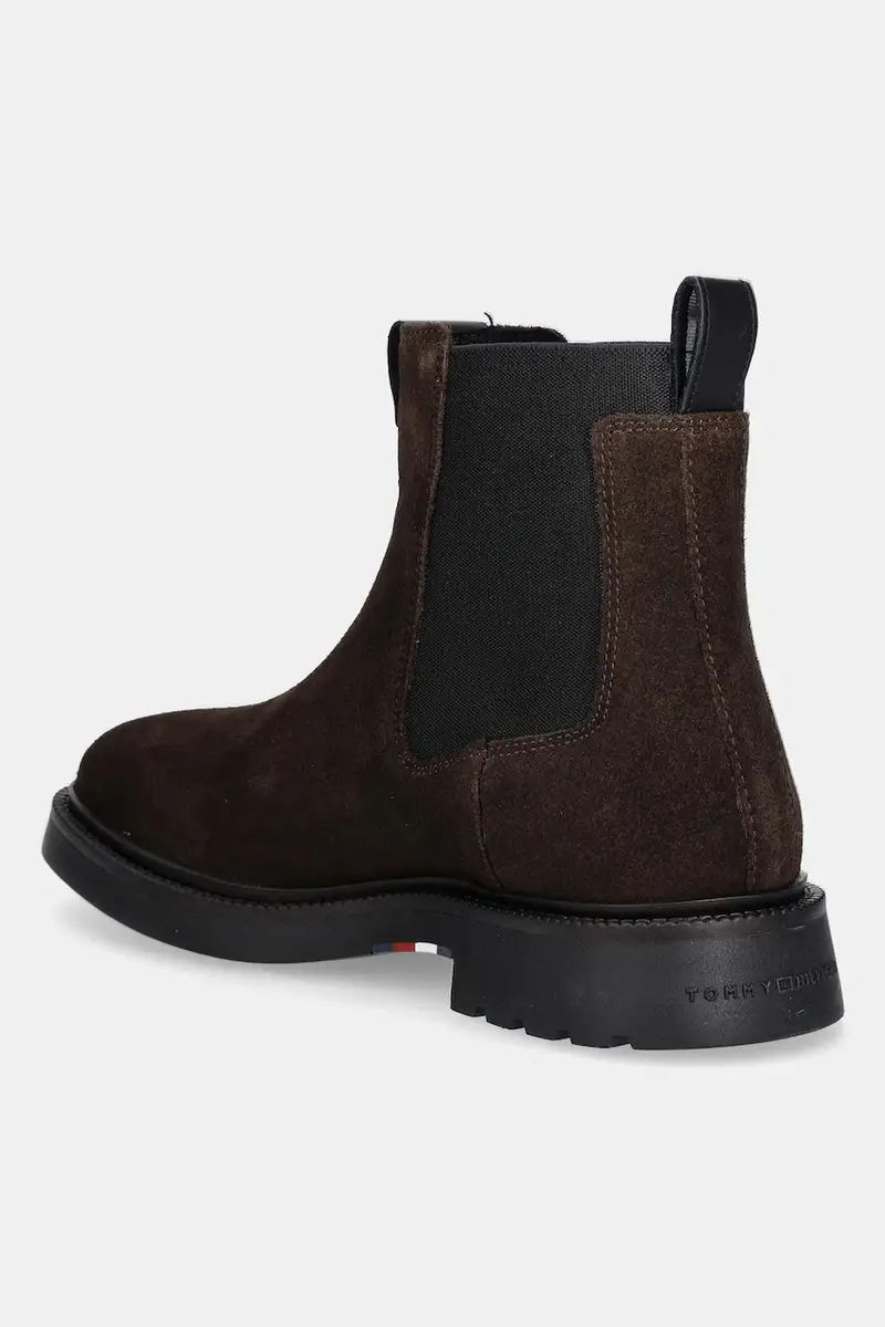 Tommy Hilfiger Stivaletti Chelsea Uomo Marrone 3138670 miniatura 3