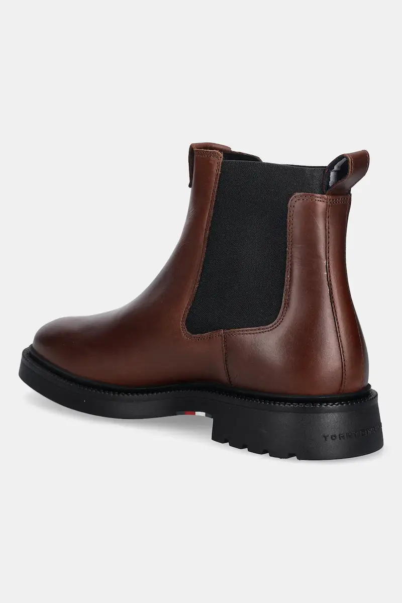 Tommy Hilfiger Stivaletti Chelsea Uomo Marrone 3843278 miniatura 3
