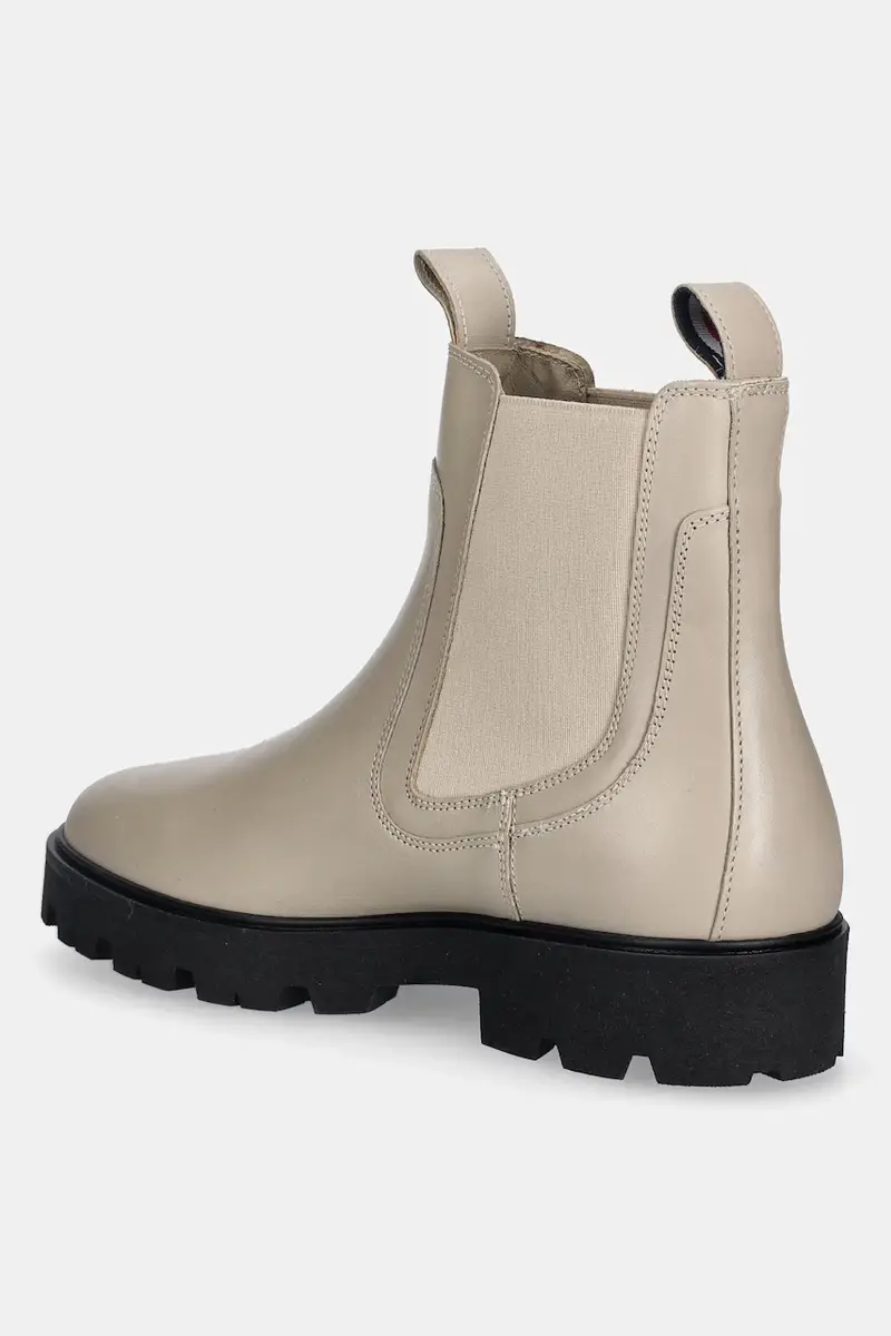 Tommy Hilfiger Stivaletti Chelsea Donna Beige 3840370 miniatura 3