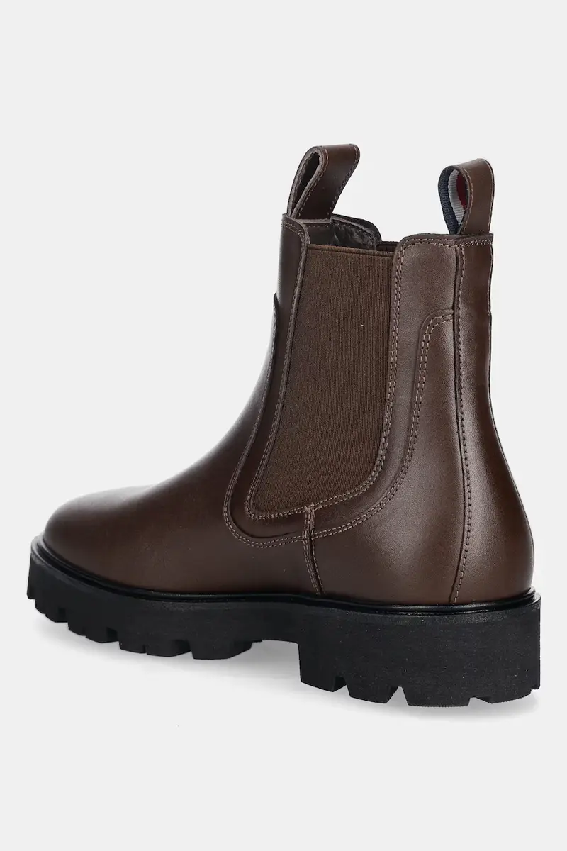 Tommy Hilfiger Stivaletti Chelsea Donna Marrone 3843421 miniatura 3