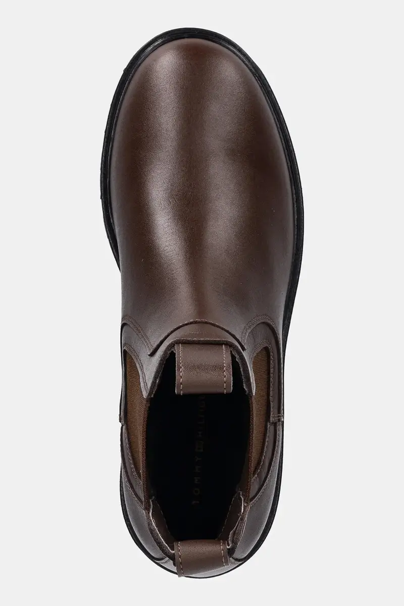 Tommy Hilfiger Stivaletti Chelsea Donna Marrone 3843421 miniatura 4