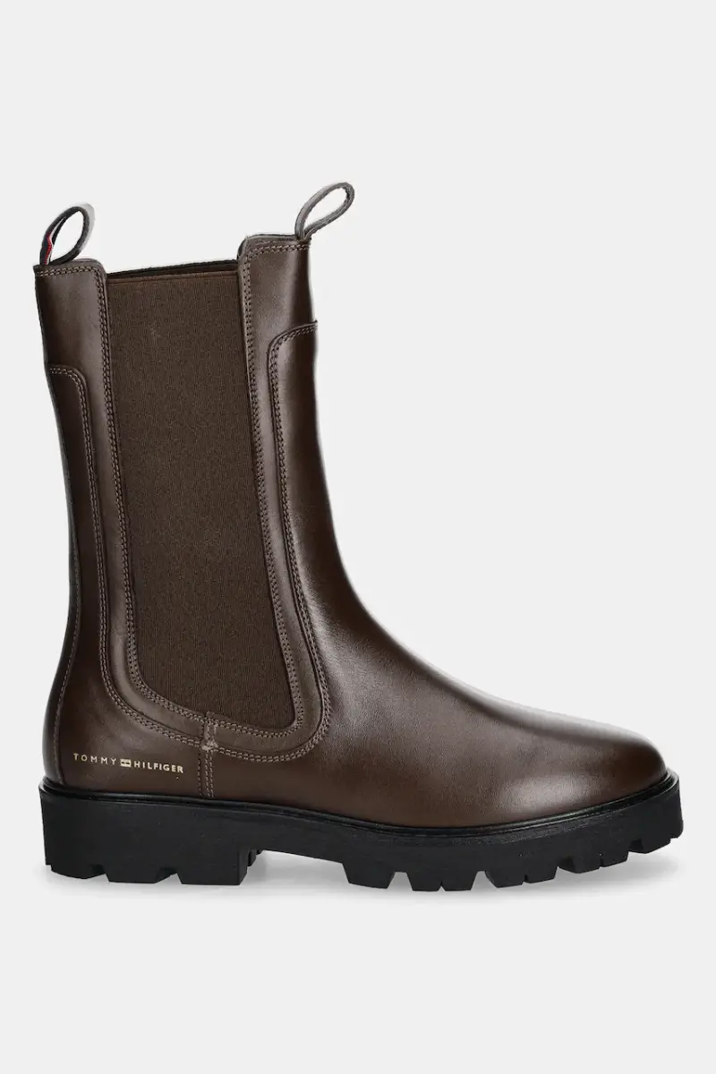 Tommy Hilfiger Stivaletti Chelsea Donna Marrone 3842966 miniatura 2