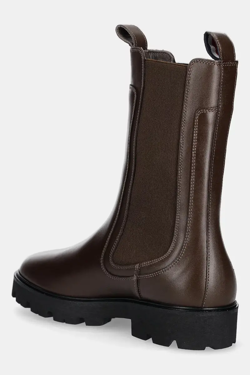 Tommy Hilfiger Stivaletti Chelsea Donna Marrone 3842966 miniatura 3