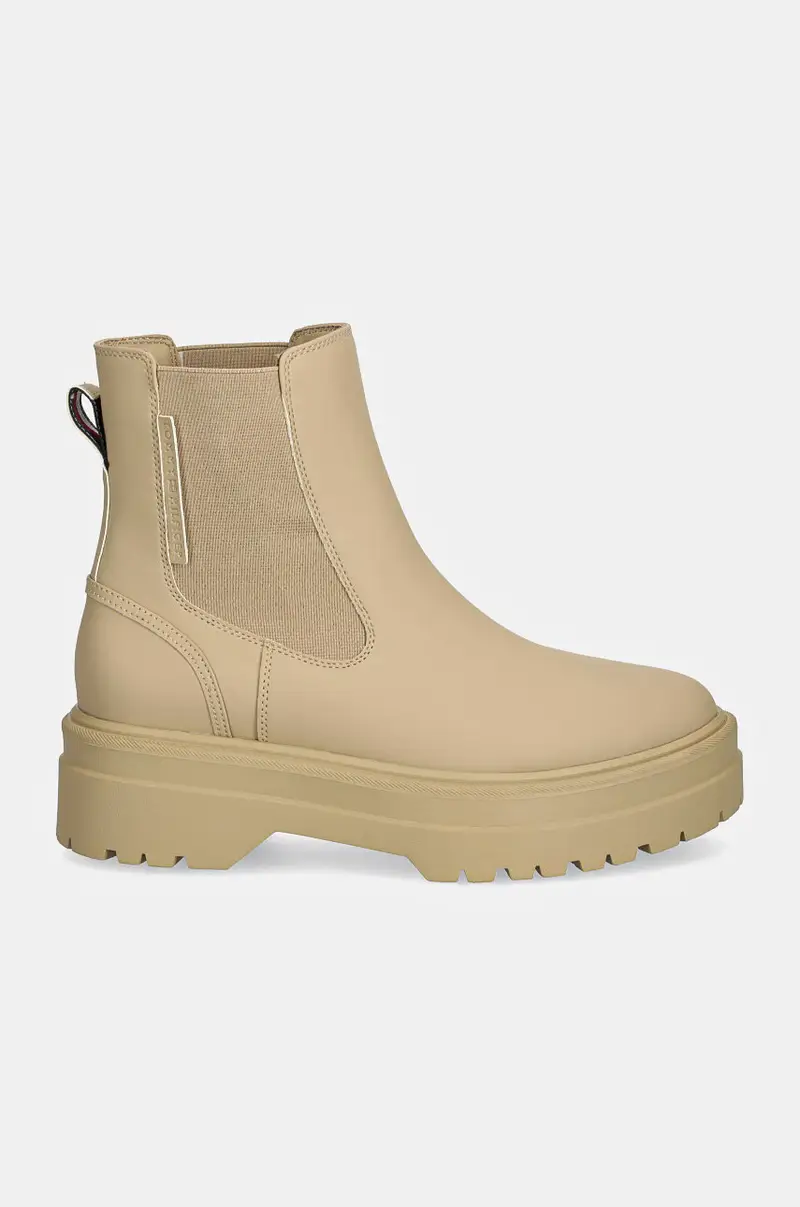 Tommy Hilfiger Stivaletti Chelsea Donna Beige 3830169 miniatura 2