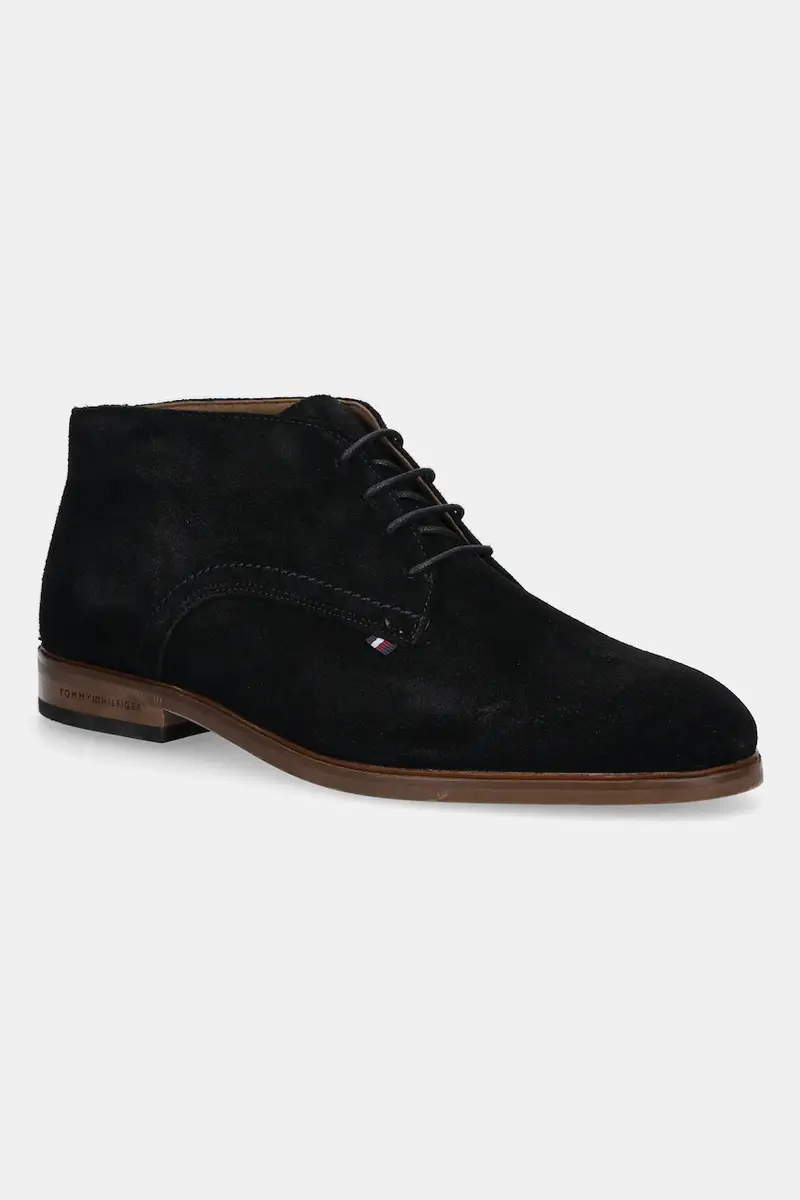 stivaletti HILFIGER DRESS SUEDE BOOT uomo colore nero FM0FM05726