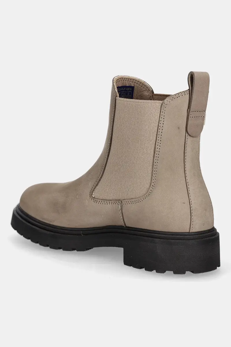 stivaletti in nabuck TH NUBUCK CLEATED CHELSEA donna colore beige FW0FW09041 miniatura 3