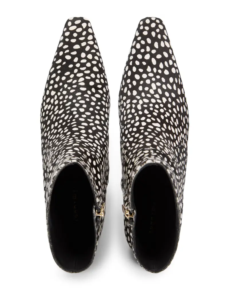 Stivaletto nero / bianco miniatura 3