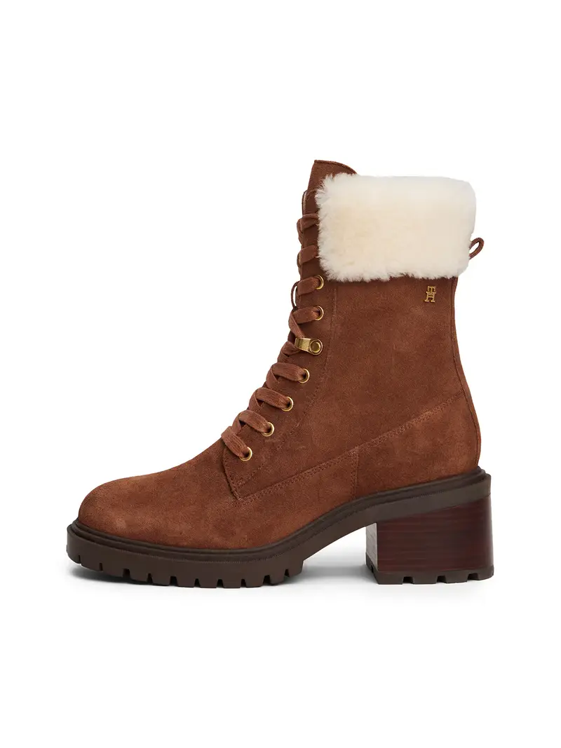 Stivaletto stringato marrone