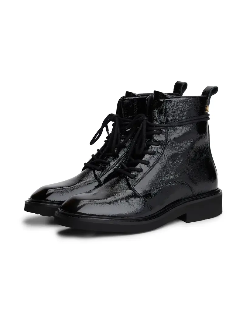 Stivaletto stringato nero miniatura 2