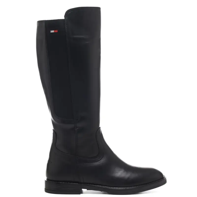 Tommy Hilfiger stivali bimba in pelle nero