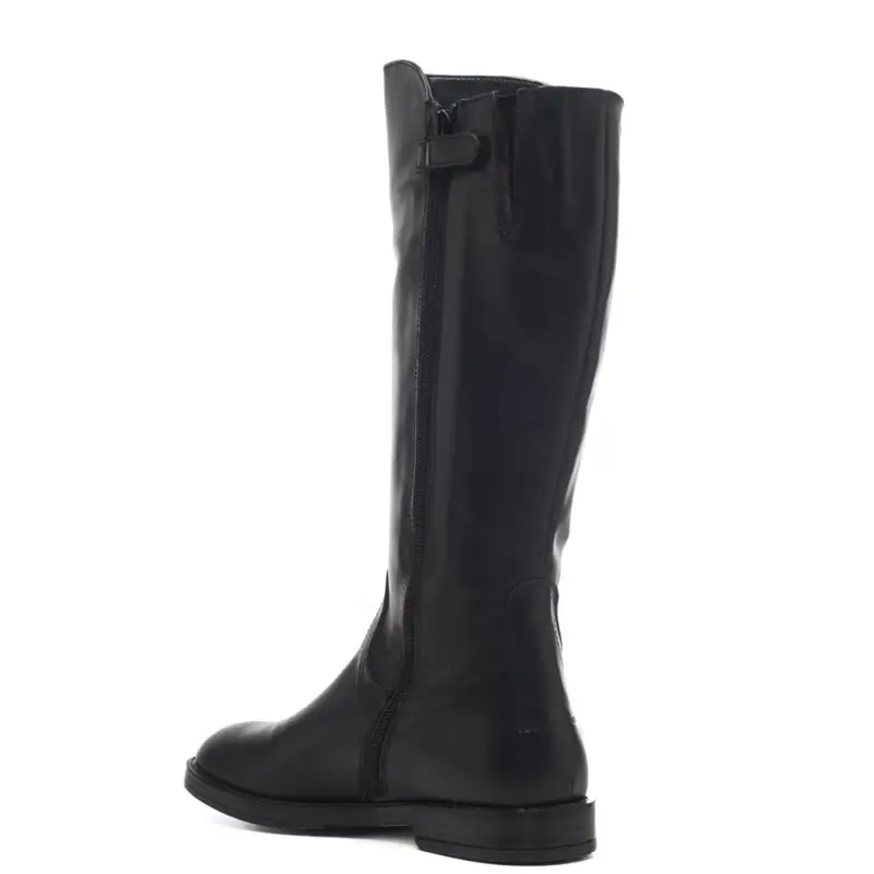 Tommy Hilfiger stivali bimba in pelle nero miniatura 3