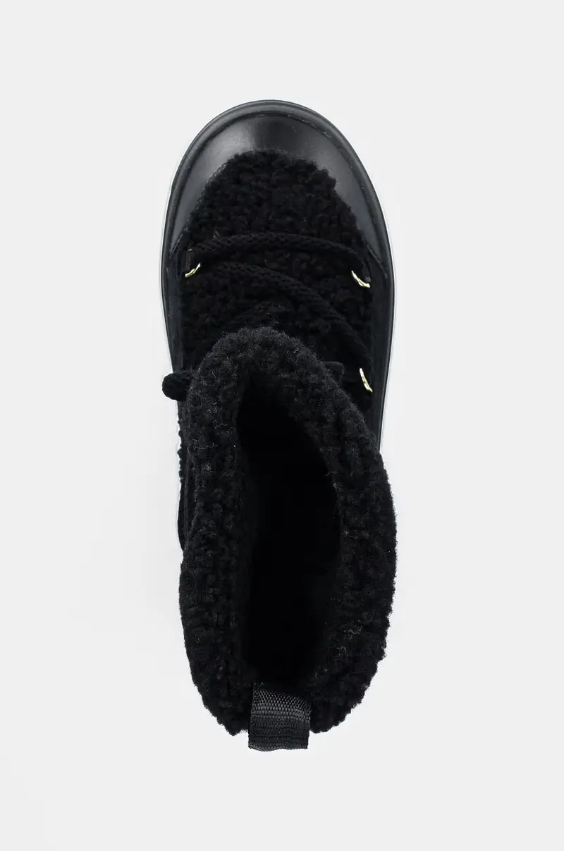 stivali da neve LACE-UP FAUX SHEARLING SNOWBOOT Nero miniatura 4