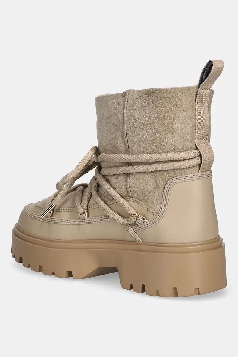 stivali da neve REAL SHEARLING LACEUP donna colore beige FW0FW08996 miniatura 3