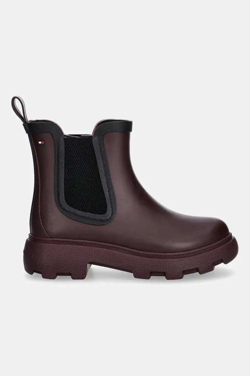 stivali di gomma FLAG ANKLE RAINBOOT WARM LINING donna colore granata FW0FW08974 miniatura 2