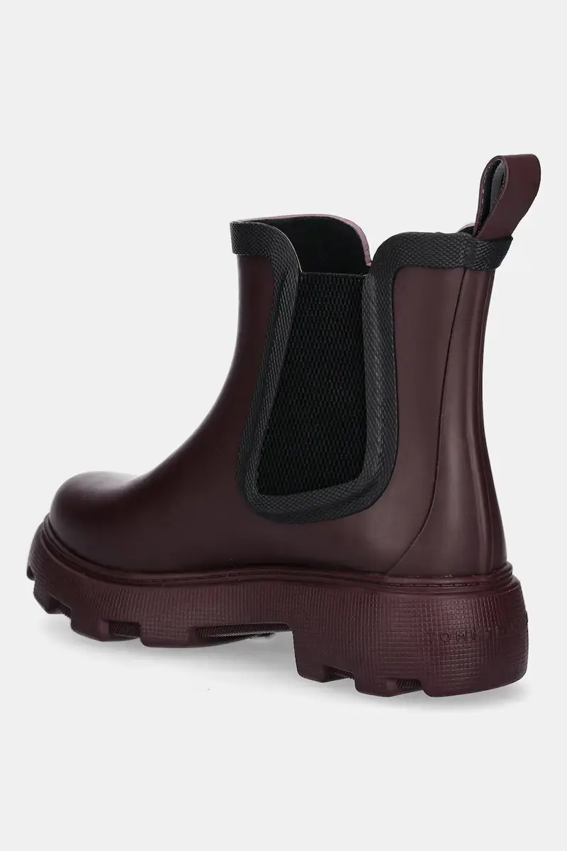 stivali di gomma FLAG ANKLE RAINBOOT WARM LINING donna colore granata FW0FW08974 miniatura 3