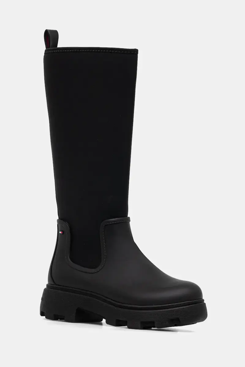 stivali di gomma FLAG LONG RAINBOOT WARM LINING donna colore nero FW0FW08973