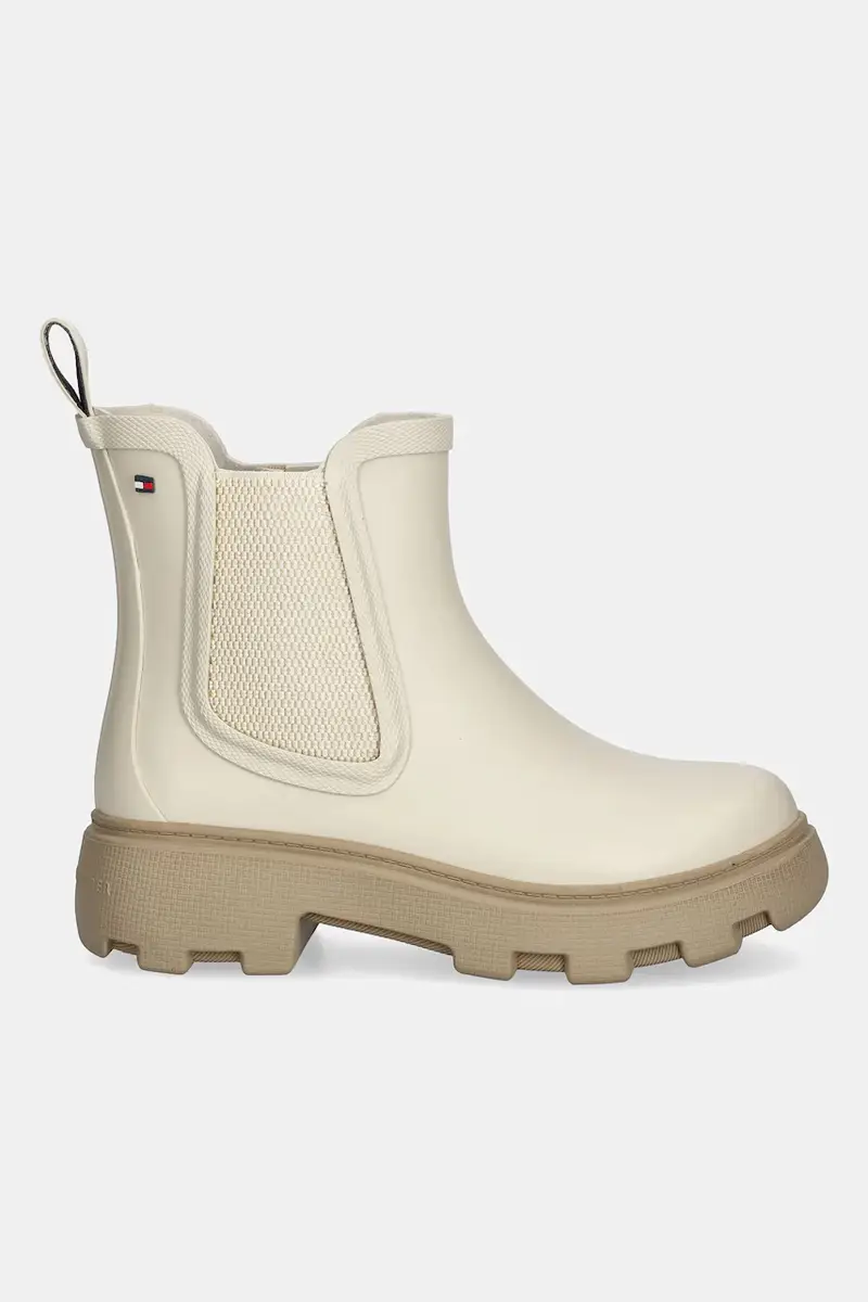 stivali di gomma RUBBER FLAG CLEATED RAINBOOT donna colore beige FW0FW08637 miniatura 2