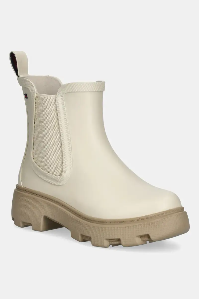 stivali di gomma RUBBER FLAG CLEATED RAINBOOT donna colore beige FW0FW08637