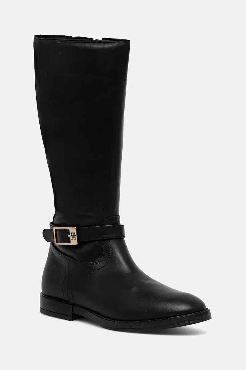 stivali in pelle bambino/a colore nero T4A6-34037