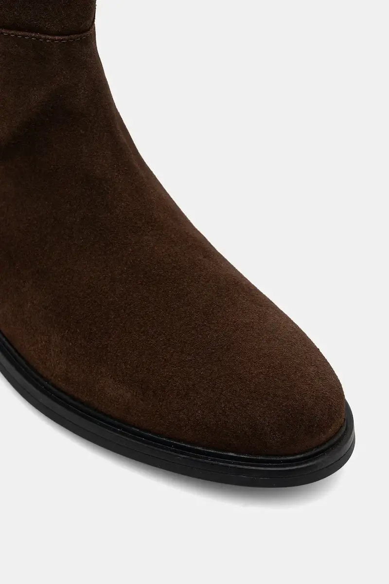 stivali in pelle scamosciata FLAG SUEDE LONG BOOT donna colore marrone FW0FW08779 miniatura 4