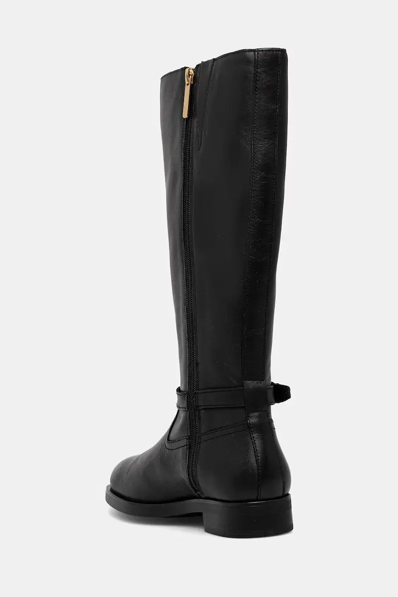 stivali in pelle TH BUCKLE RIDING LTHR LONG BOOT donna colore nero FW0FW08873 miniatura 3