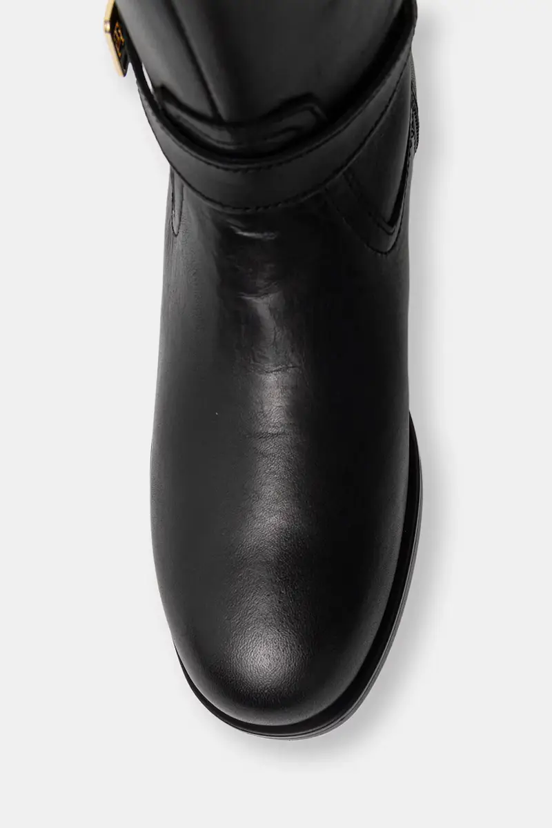 stivali in pelle TH BUCKLE RIDING LTHR LONG BOOT donna colore nero FW0FW08873 miniatura 4