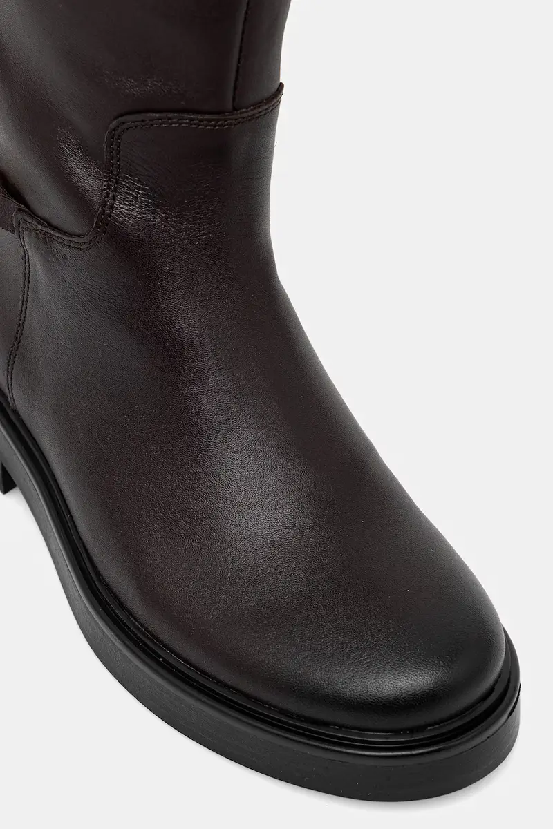 stivali in pelle TH HORSEBIT RIDING LONG BOOT donna colore marrone FW0FW08863 miniatura 4