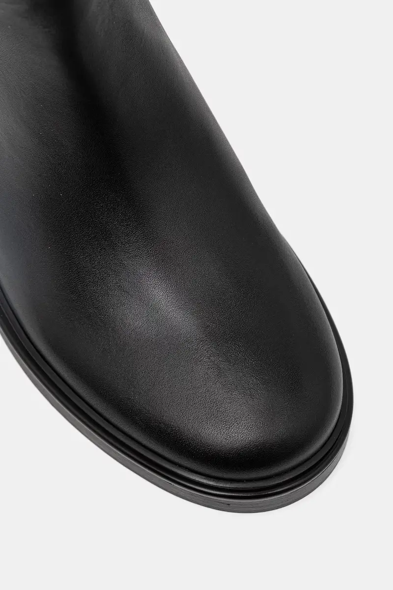 stivali in pelle TH HORSEBIT RIDING LONG BOOT donna colore nero FW0FW08863 miniatura 4