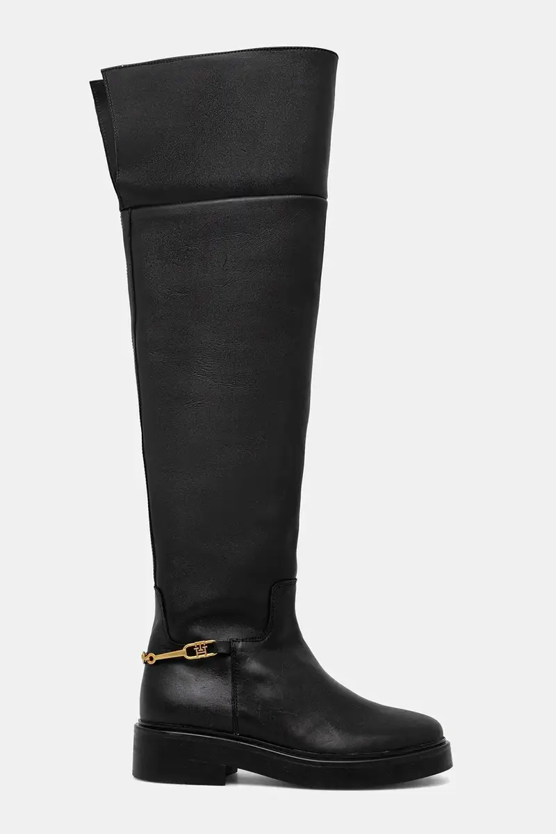 stivali in pelle TH HORSEBIT RIDING OVERKNEE BOOT colore nero FW0FW08976 miniatura 2